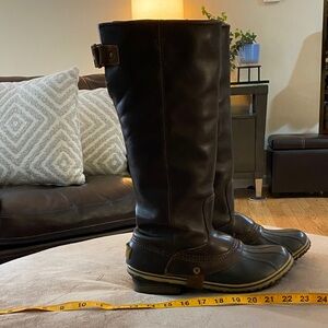 Sorel Slimpack original tall brown winter riding boots